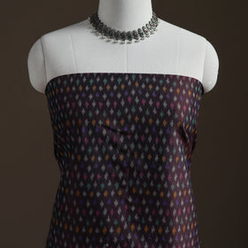 Pochampally Ikat Handloom Sico Unstitched Dress Material: Kurta with Mulberry Silk Dupatta 27