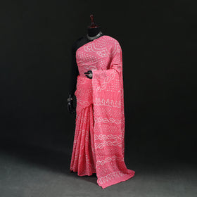 Kutch Bandhani Tie-Dye Cotton Saree 39