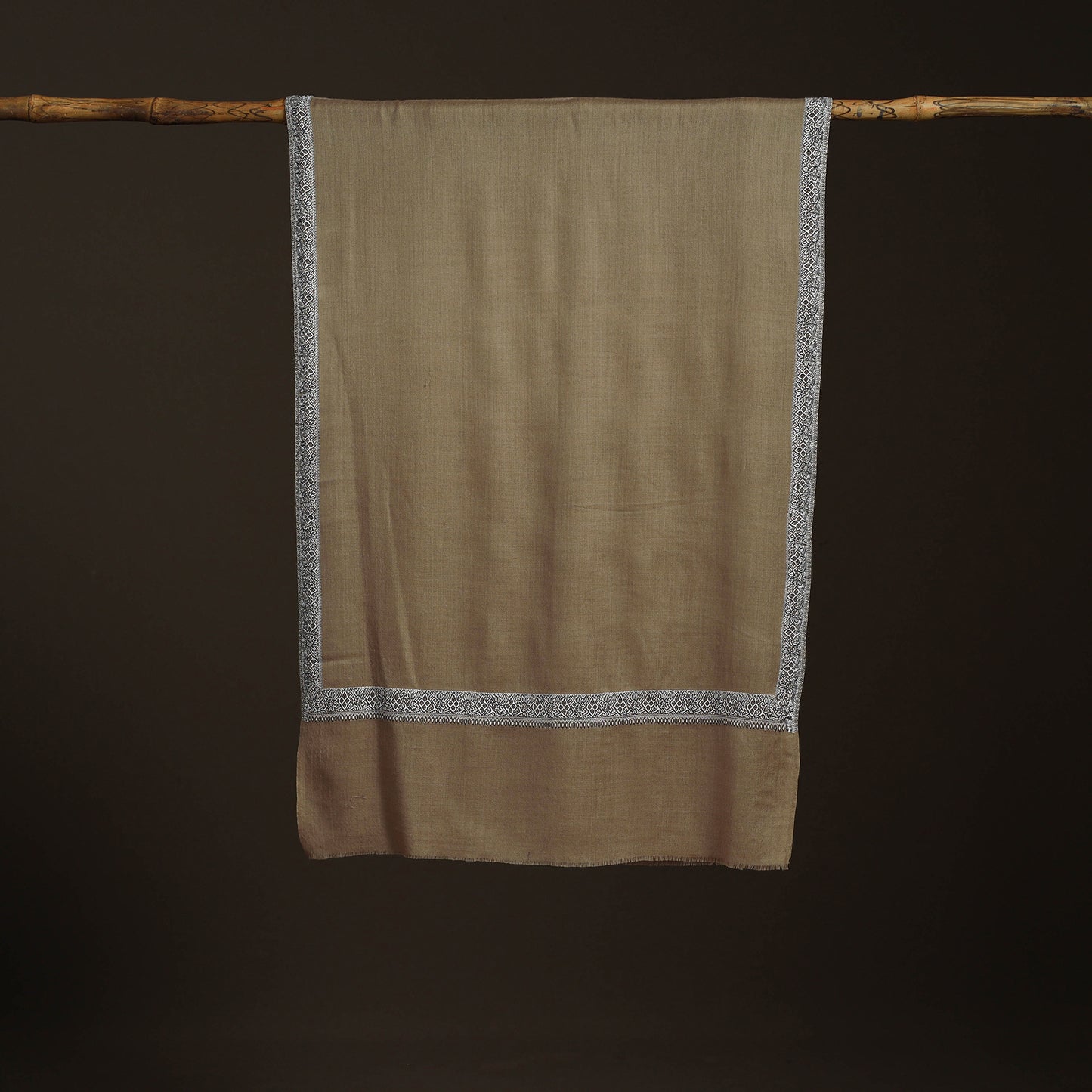 Plain Weave Hashidar Fine Wool Stole for Women 12