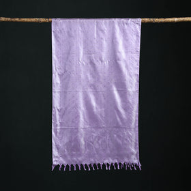 Handwoven Banarasi Pure Silk Stole with Tassels 12