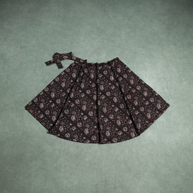 Bagru Hand Block Print Natural Dyed Cotton Wrap Around Skirt 27