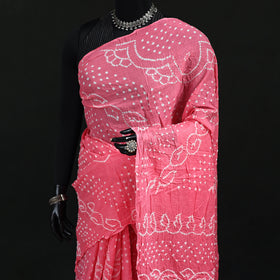 Kutch Bandhani Tie-Dye Cotton Saree 39
