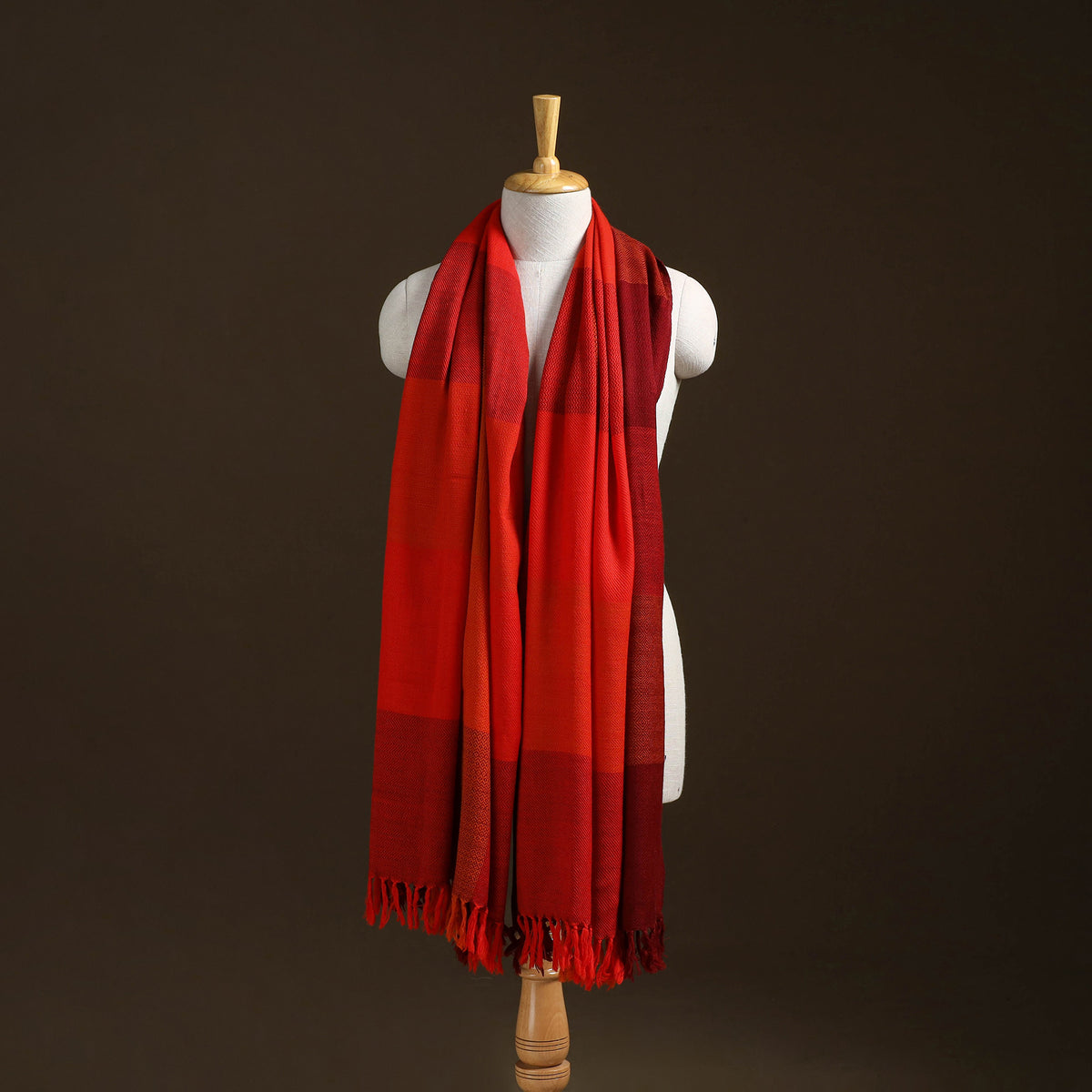 Kumaun Handwoven Pure Merino Wool Shawl 15