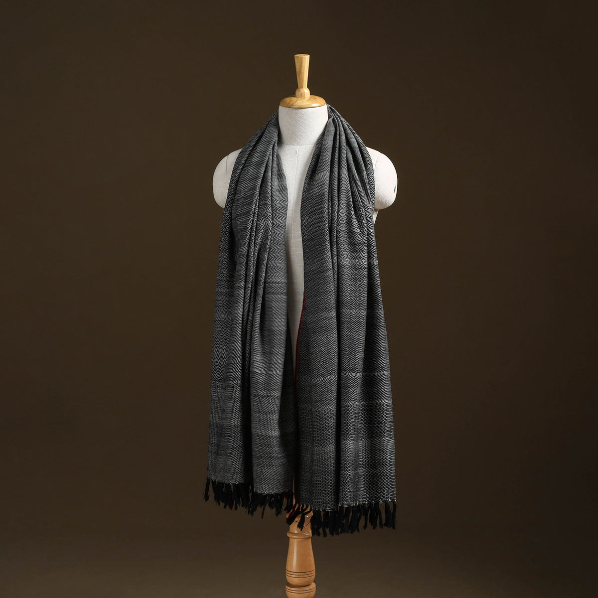 Kumaun Handwoven Pure Merino Wool Shawl 14