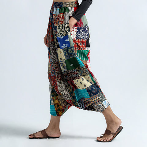 parchwork harem pant