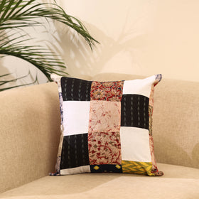 Buy Multicolor Handcrafted Cotton Patchwork Cushion Cover