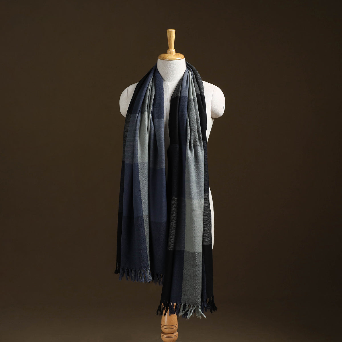 Kumaun Handwoven Pure Merino Wool Shawl 13