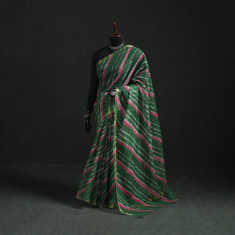 Tie-Dye Kota Doria Cotton Leheriya Saree 19