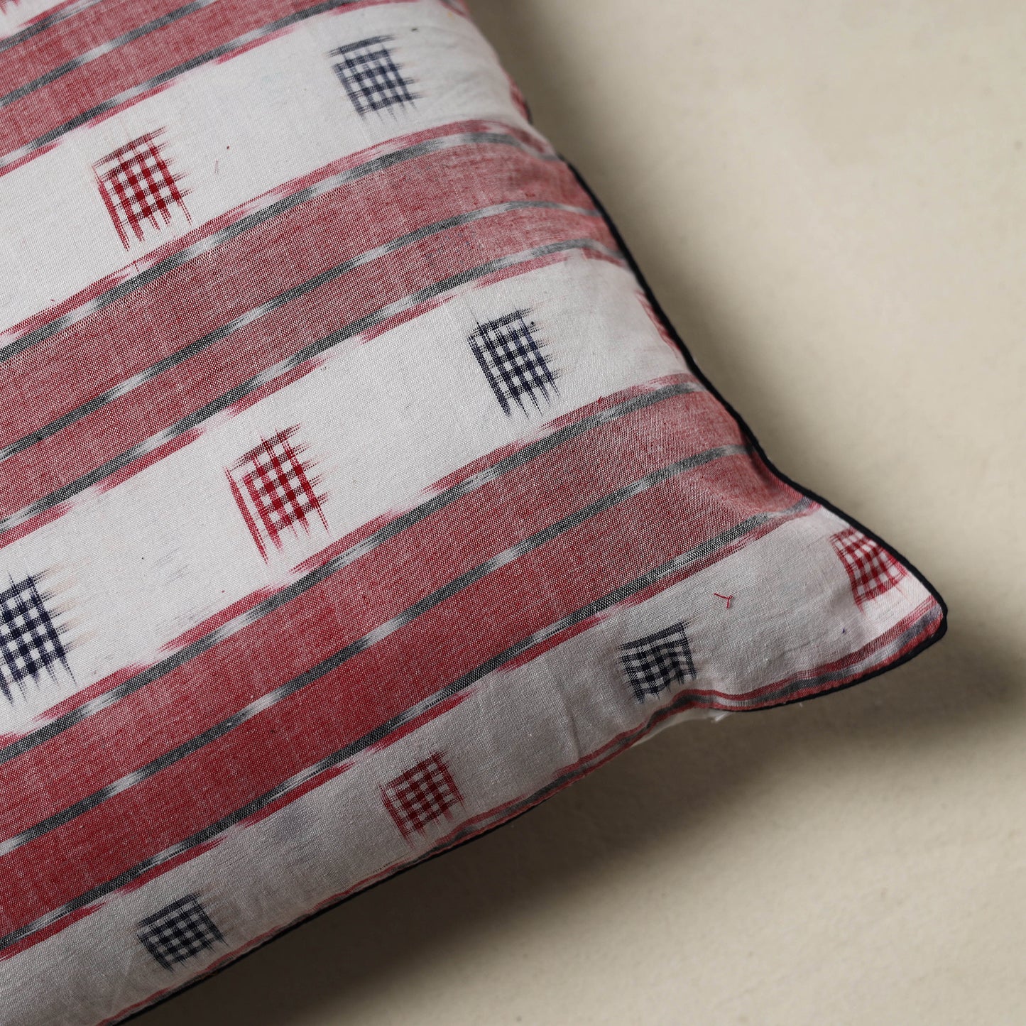 Sambalpuri Ikat Weave Cushion Cover (16 x 16 in) 05