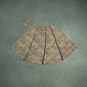 Bagru Hand Block Print Natural Dyed Cotton Wrap Around Skirt 30
