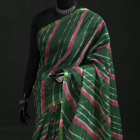 Tie-Dye Kota Doria Cotton Leheriya Saree 19