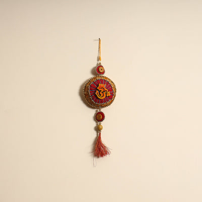 Om - Handmade Felt & Beadwork Wall Hanging