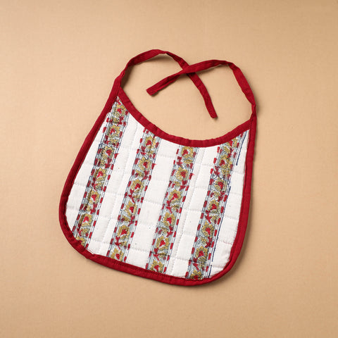 White Handmade Cotton Baby Bib