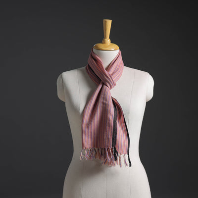 Pink - Kumaun Handwoven Pure Merino Wool Scarf 242