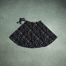 Bagru Hand Block Print Natural Dyed Cotton Wrap Around Skirt 31