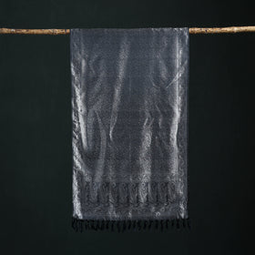 Handwoven Banarasi Pure Silk Stole with Tassels 02