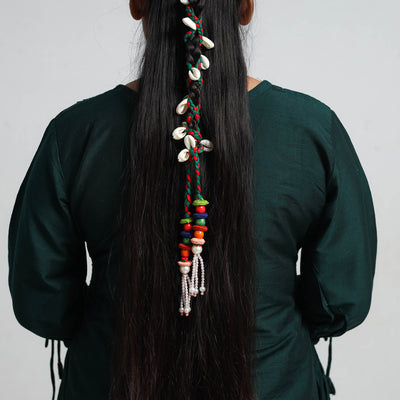 Thread Braided & Shell Work Hair Parandi 46