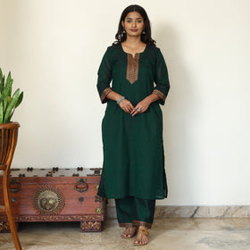 Dharwad Cotton Kurta with Palazzo & Dupatta Set 18