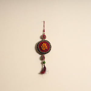 Om - Handmade Felt & Beadwork Wall Hanging