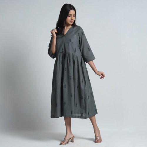 jacquard cotton dress