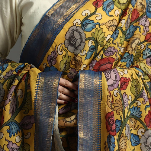 Srikalahasti Kalamkari Dupatta