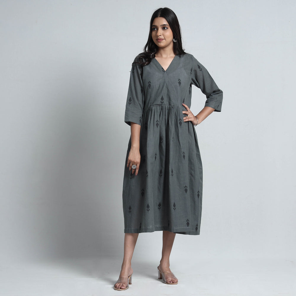 jacquard cotton dress