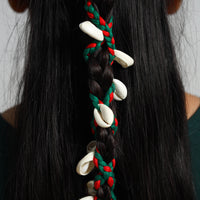 Thread Braided & Shell Work Hair Parandi 46