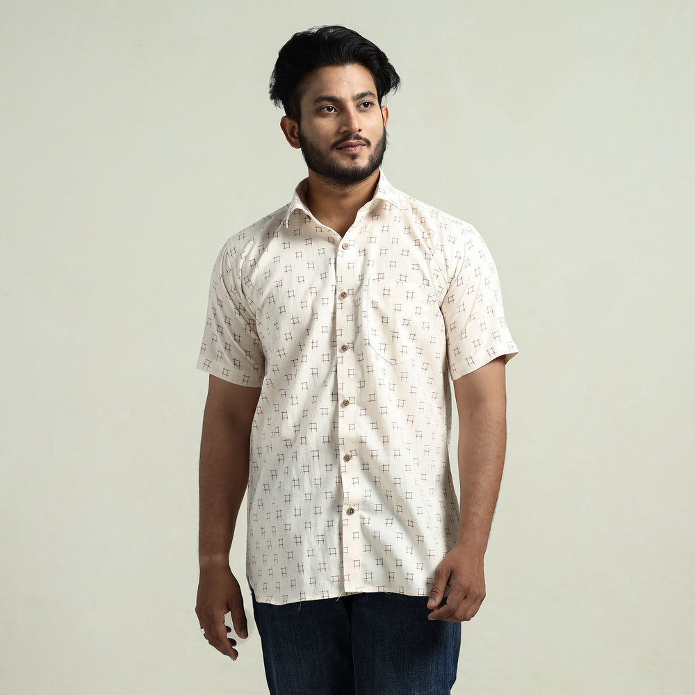 pochampally ikat cotton shirt 