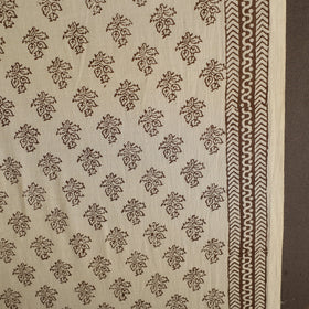 Beige Bagh Hand Block Print Natural Dyed Cotton Fabric