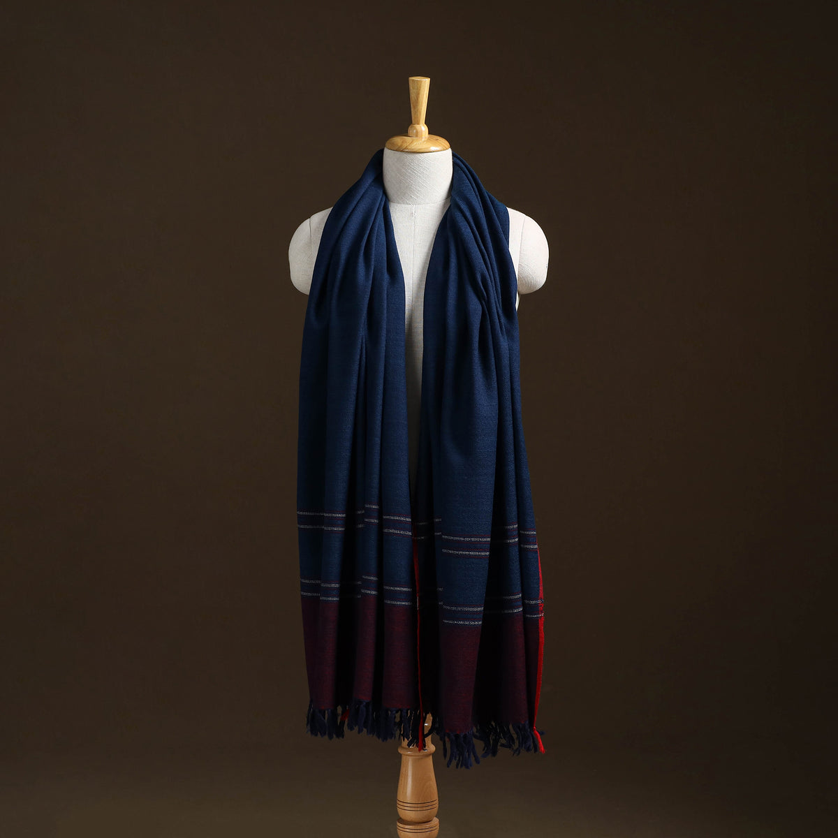 Kumaun Handwoven Pure Merino Wool Shawl 07