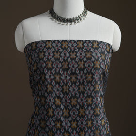 Pochampally Ikat Handloom Sico Unstitched Dress Material: Kurta with Mulberry Silk Dupatta 29