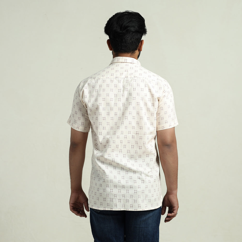 pochampally ikat cotton shirt 