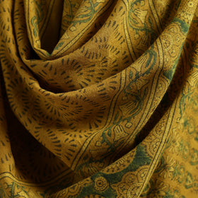 Ajrakh Hand Block Print Natural Dyed Handwoven Acrylic Wool Shawl 11
