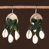 Handcrafted Jute Phool Kali Shell Earrings 47