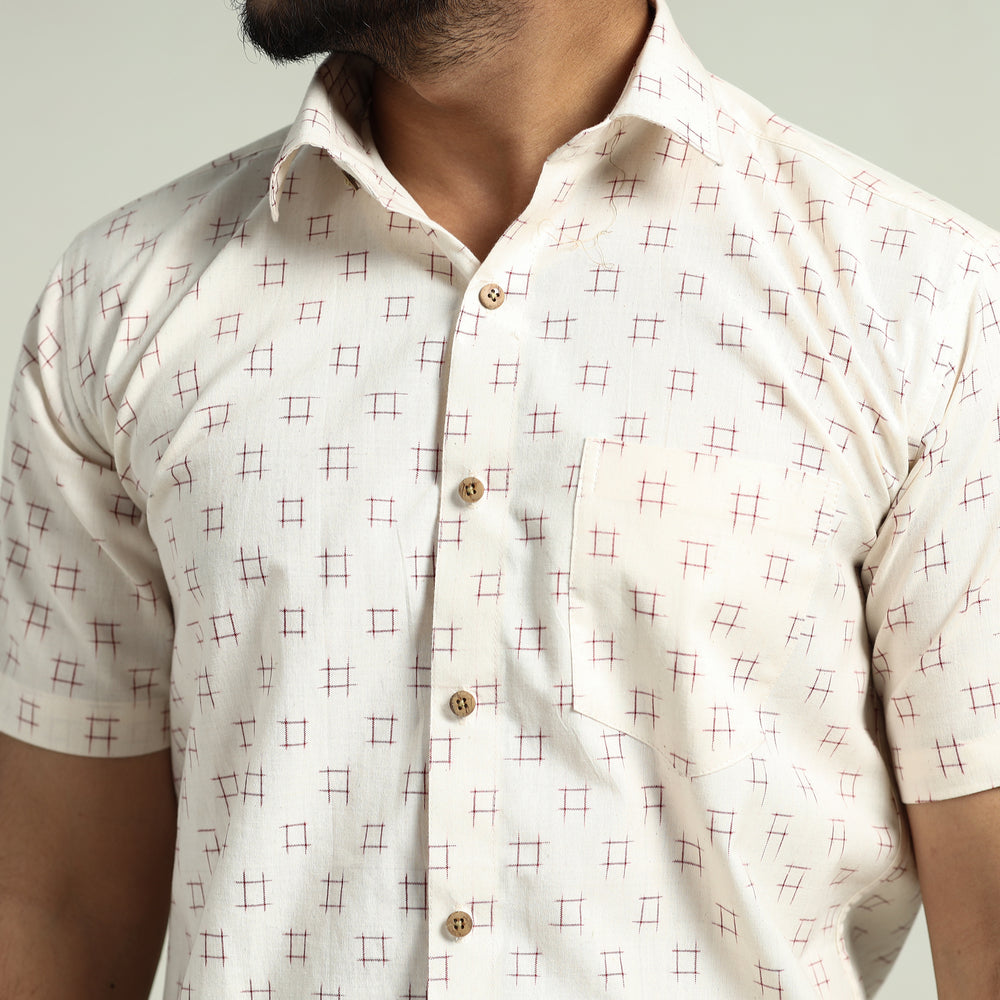 pochampally ikat cotton shirt 