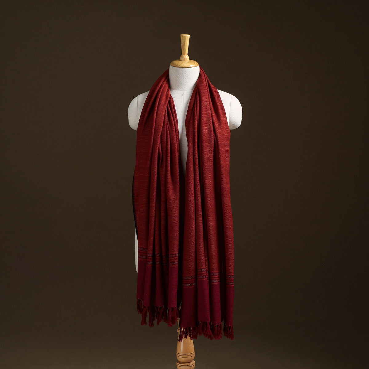 Kumaun Handwoven Pure Merino Wool Shawl 06