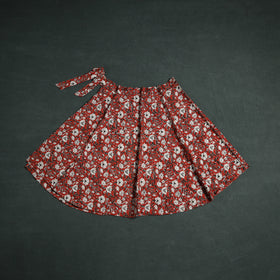 Bagru Hand Block Print Cotton Wrap Around Skirt 09