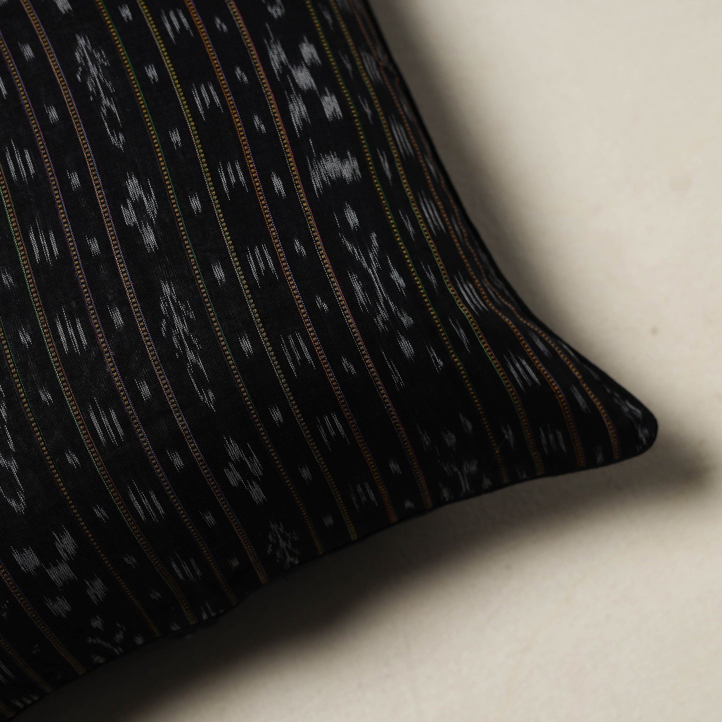 Sambalpuri Ikat Weave Cushion Cover (16 x 16 in) 07
