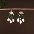 Buy Handcrafted Jute Phool Kali Shell Earrings
