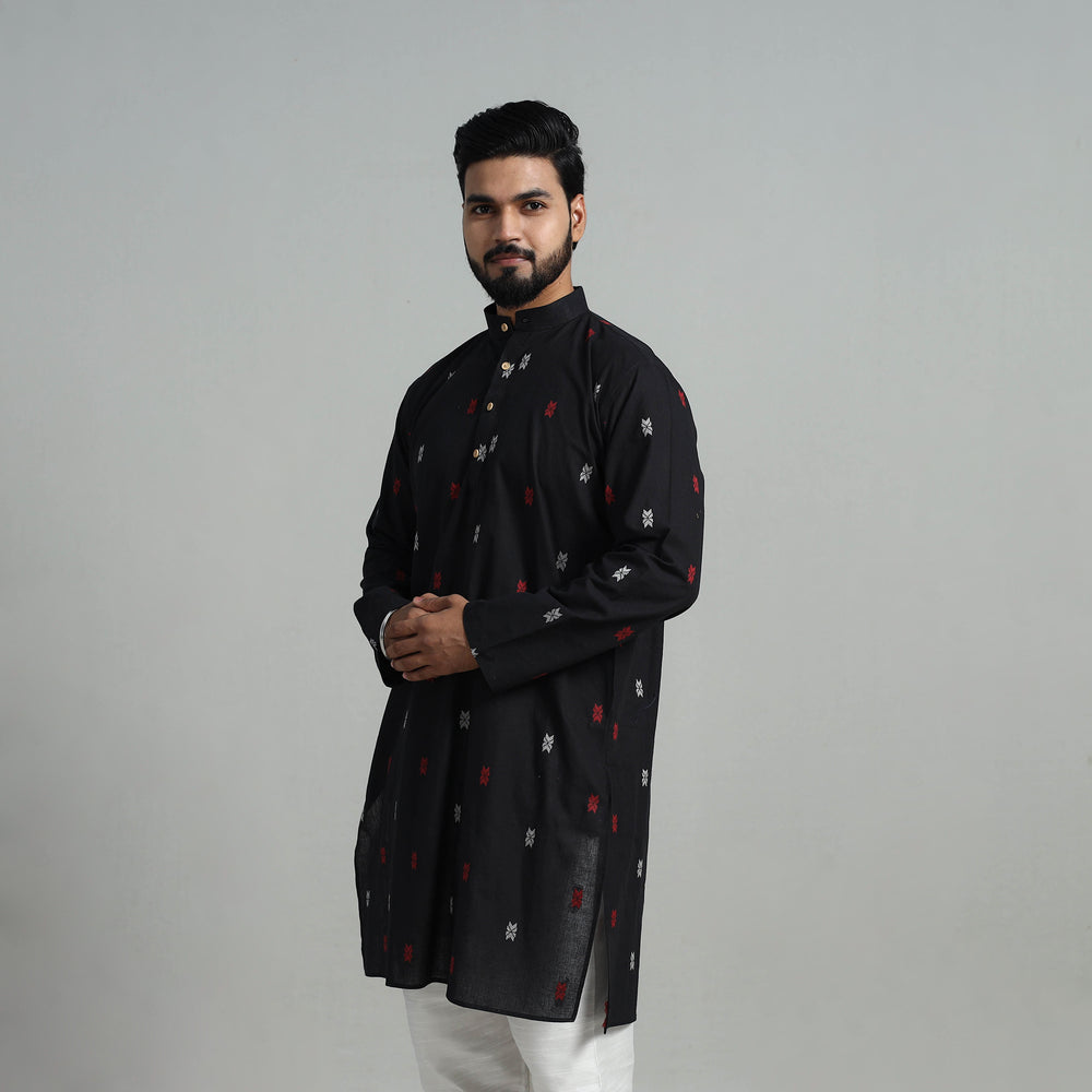 Cotton Long Jacquard Kurta for Men 15