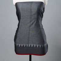 Grey - 3pc Mercerized Cotton Dharwad Dress Material 04