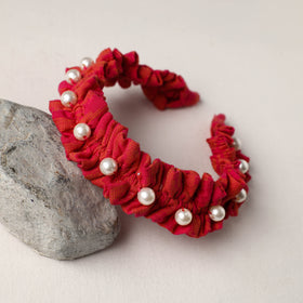  Handmade Fabart & Beadwork Hair Band