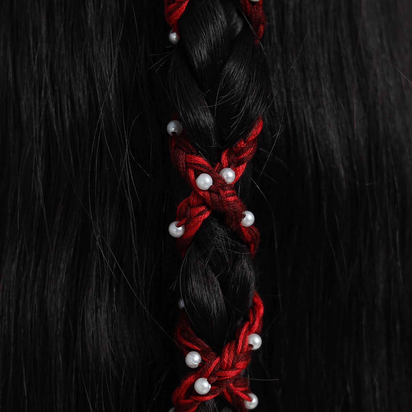 Thread Braided & Bead Work Hair Parandi 35