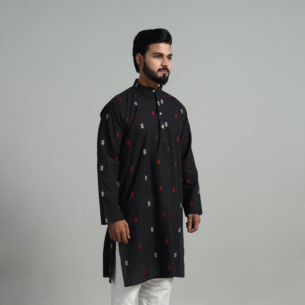 Cotton Long Jacquard Kurta for Men 15