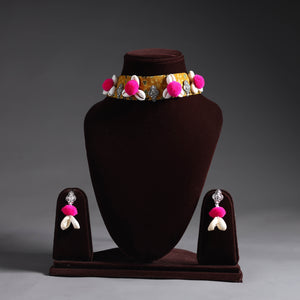 Handcrafted Kutch Embroidered Choker Necklace Set 25