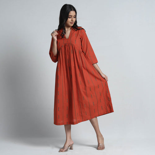 jacquard cotton dress