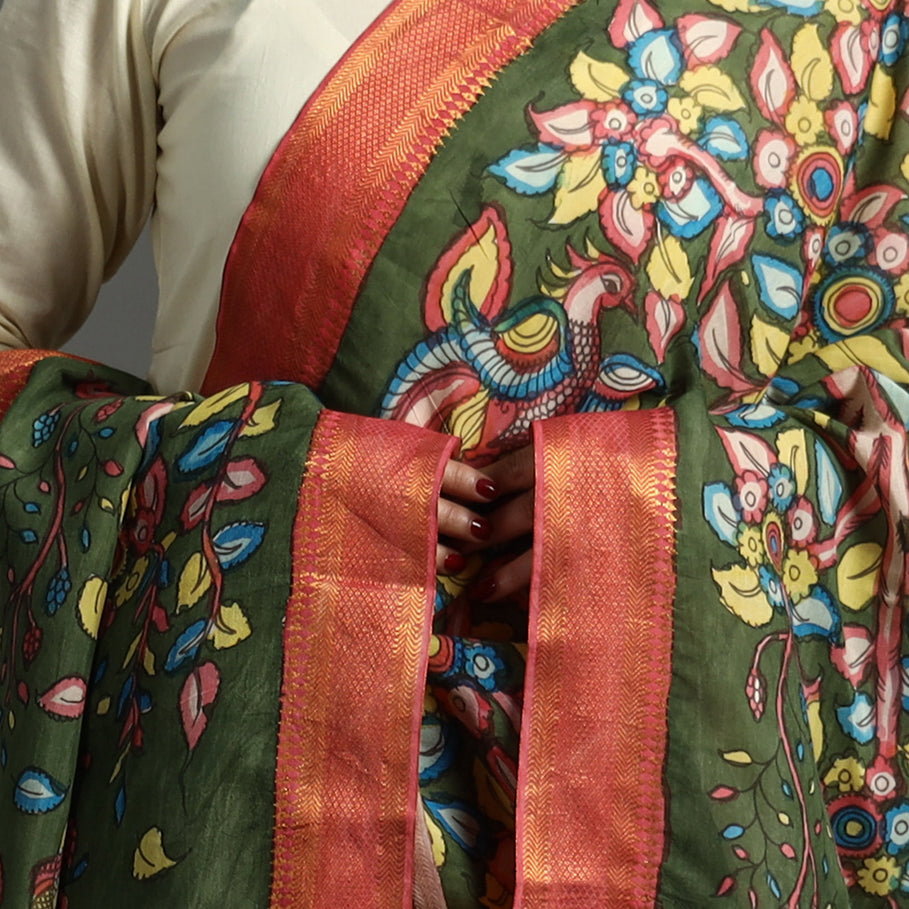 Srikalahasti Kalamkari Dupatta