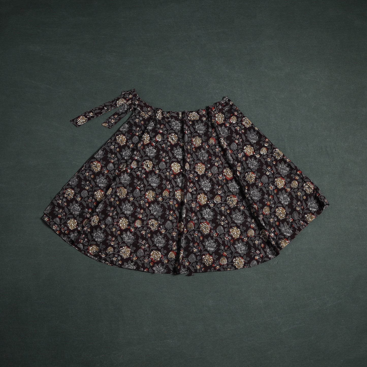 Bagru Hand Block Print Cotton Wrap Around Skirt 06