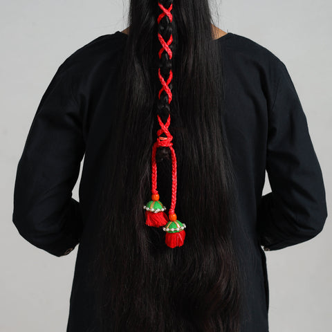 Thread Braided & Bead Work Hair Parandi 16