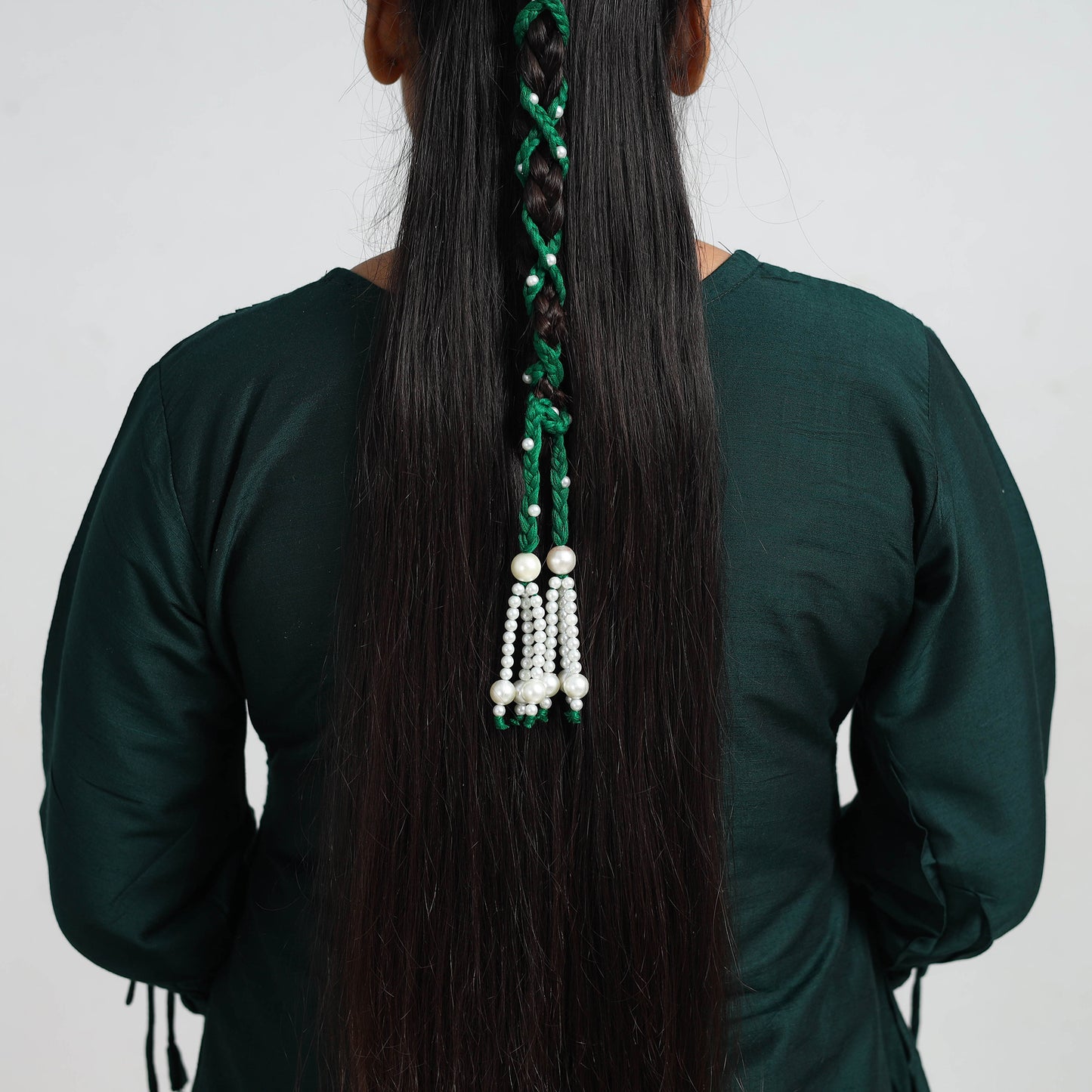 Thread Braided & Bead Work Hair Parandi 32